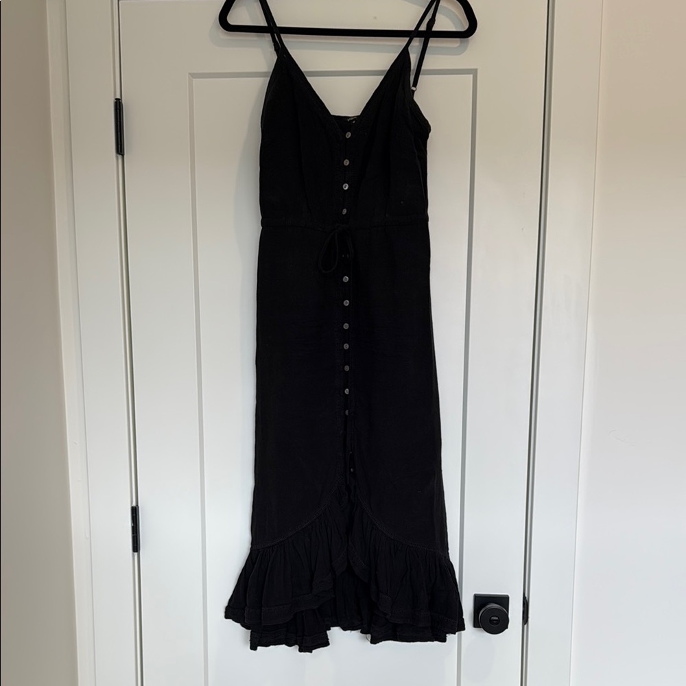 Rails Black Midi Dress